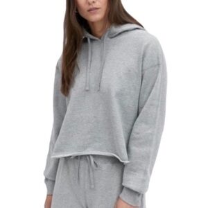 Reigning Champ Lightweight Grey Terry Cut-off Hoodie